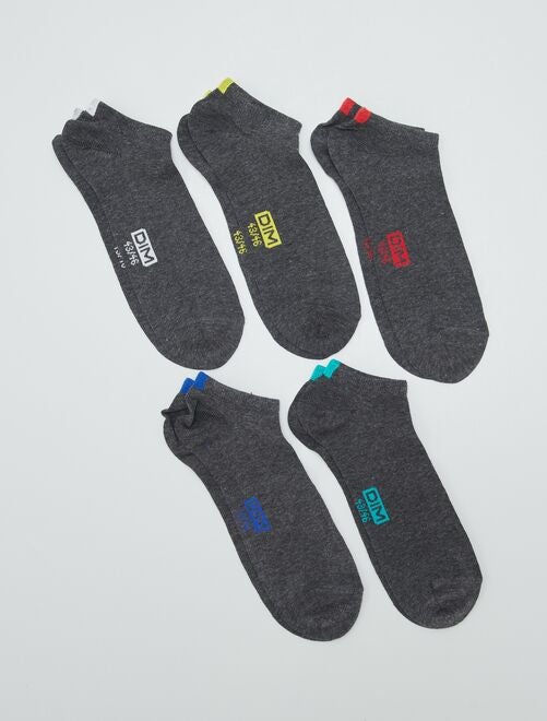 Trío de calcetines 'DIM' - GRIS - Kiabi - 9.00€