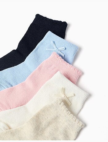 5 pares de calcetines lisos