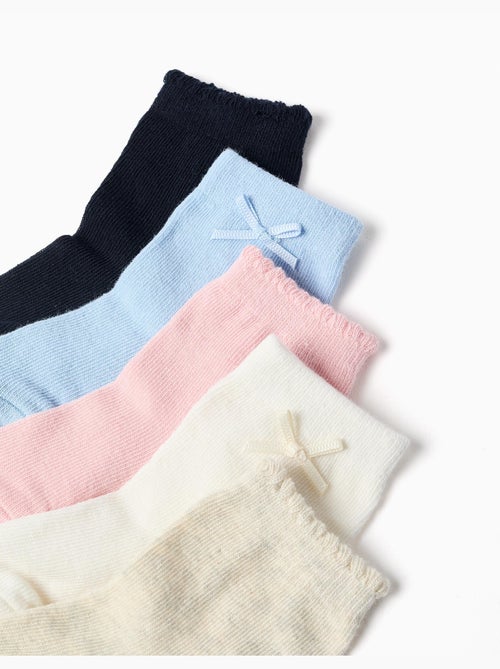 5 pares de calcetines lisos - Kiabi