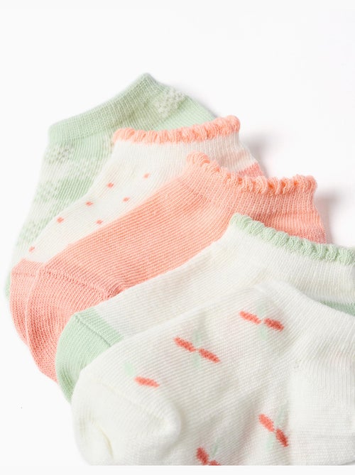 5 pares de calcetines tobilleros con detalles a contraste - Kiabi