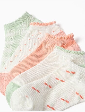 5 pares de calcetines tobilleros con detalles a contraste