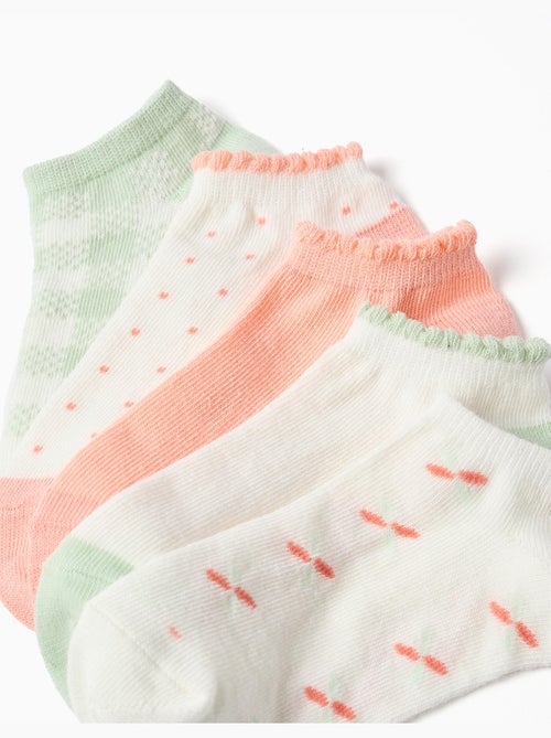 5 pares de calcetines tobilleros con detalles a contraste - Kiabi