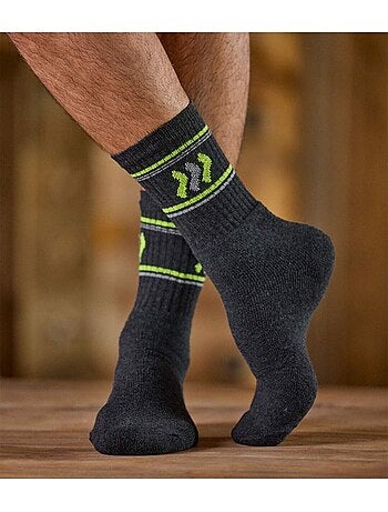 5x calcetines sport con forro de rizo y puño de canalé 1x1
