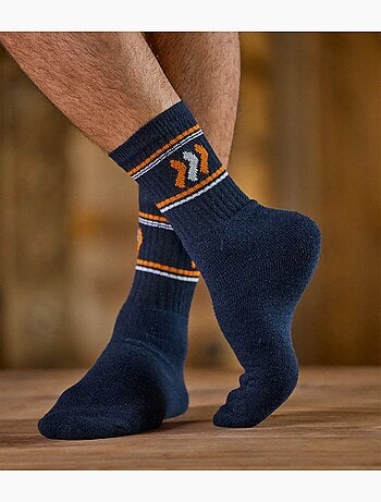 5x calcetines sport con forro de rizo y puño de canalé 1x1