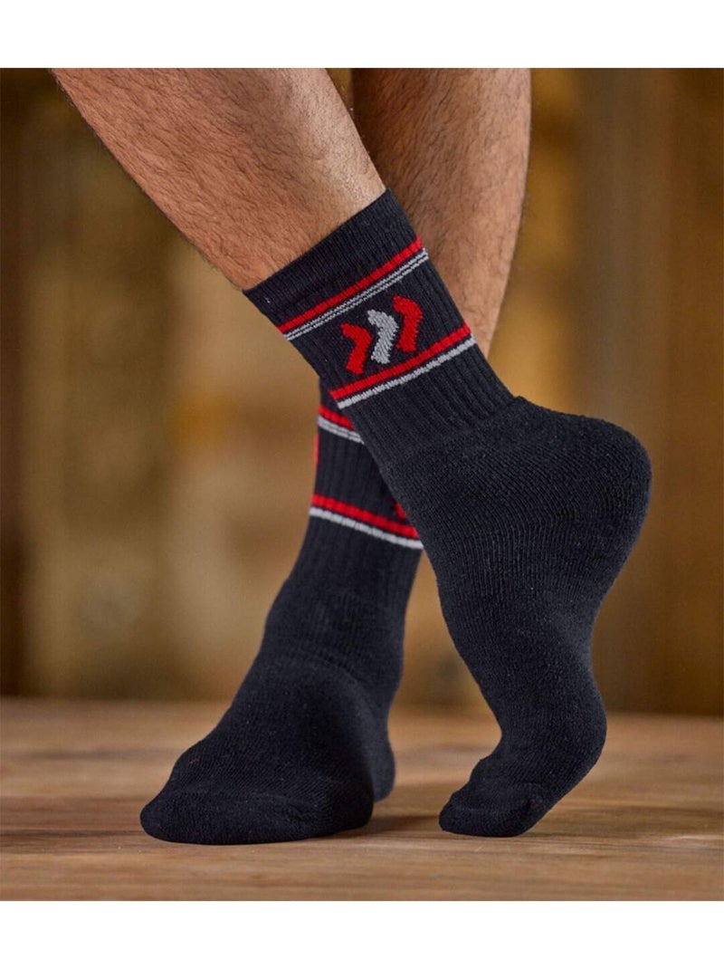 5x calcetines sport con forro de rizo y puño de canalé 1x1 Azul Blanco Negro Gris - Kiabi