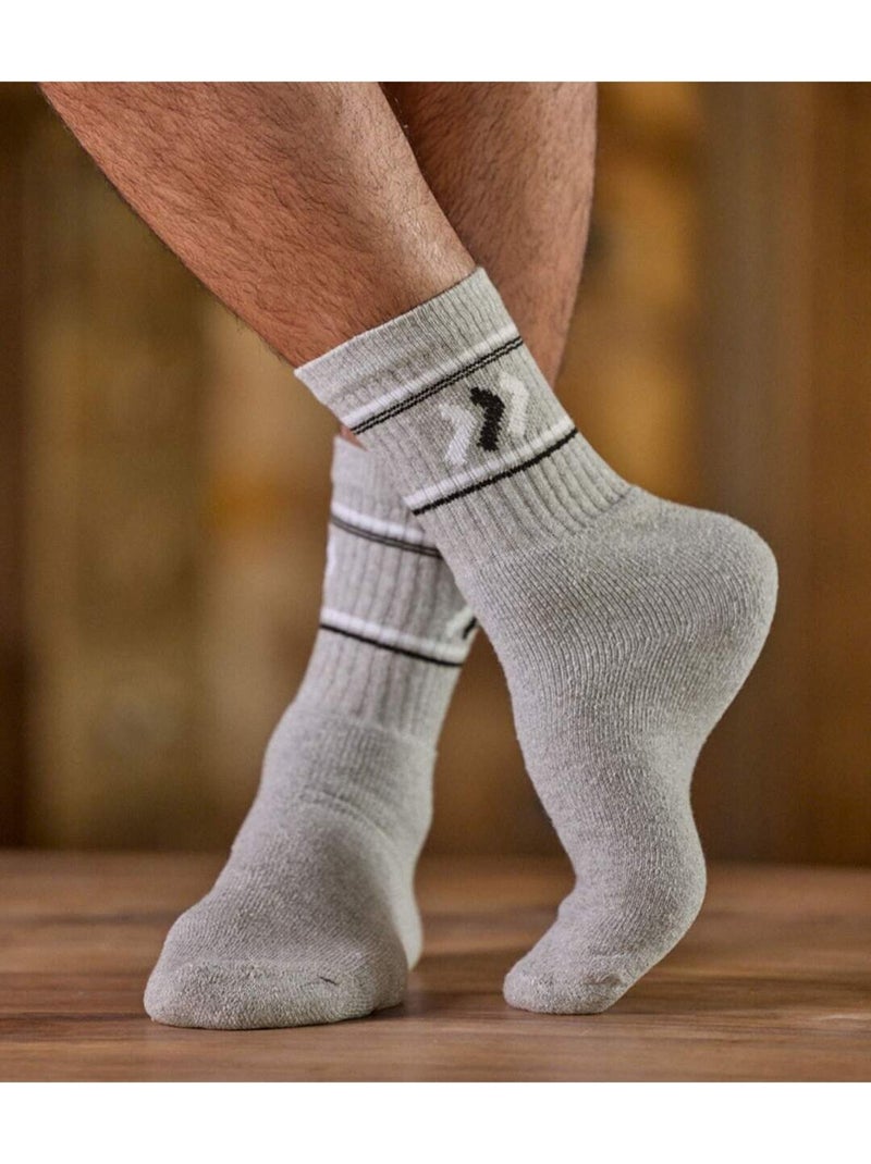 5x calcetines sport con forro de rizo y puño de canalé 1x1 Azul Blanco Negro Gris - Kiabi