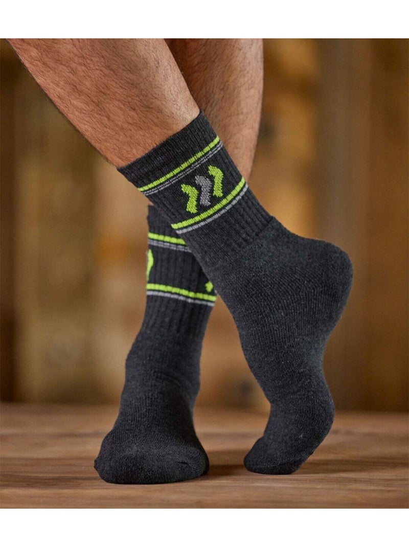 5x calcetines sport con forro de rizo y puño de canalé 1x1 Azul Blanco Negro Gris - Kiabi