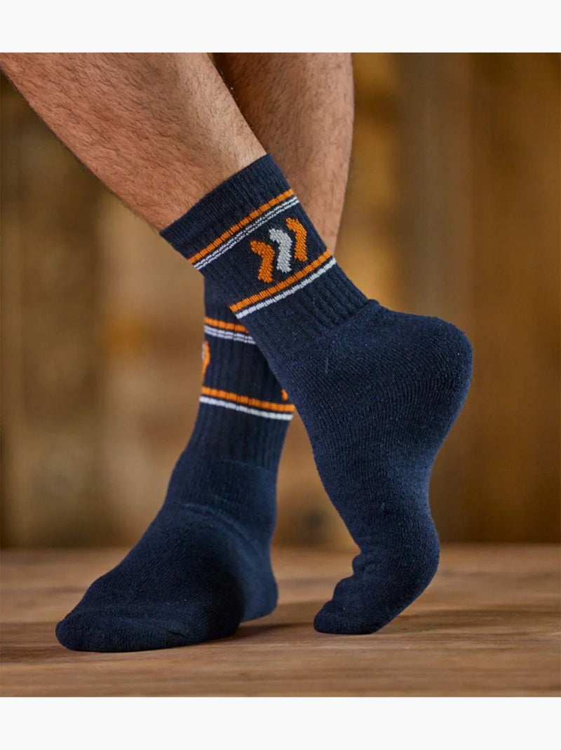 5x calcetines sport con forro de rizo y puño de canalé 1x1 Azul Blanco Negro Gris - Kiabi