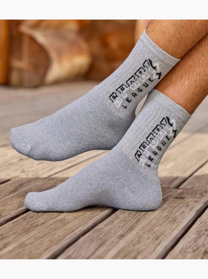 5x calcetines sport de algodón Blanco Gris Negro - Kiabi