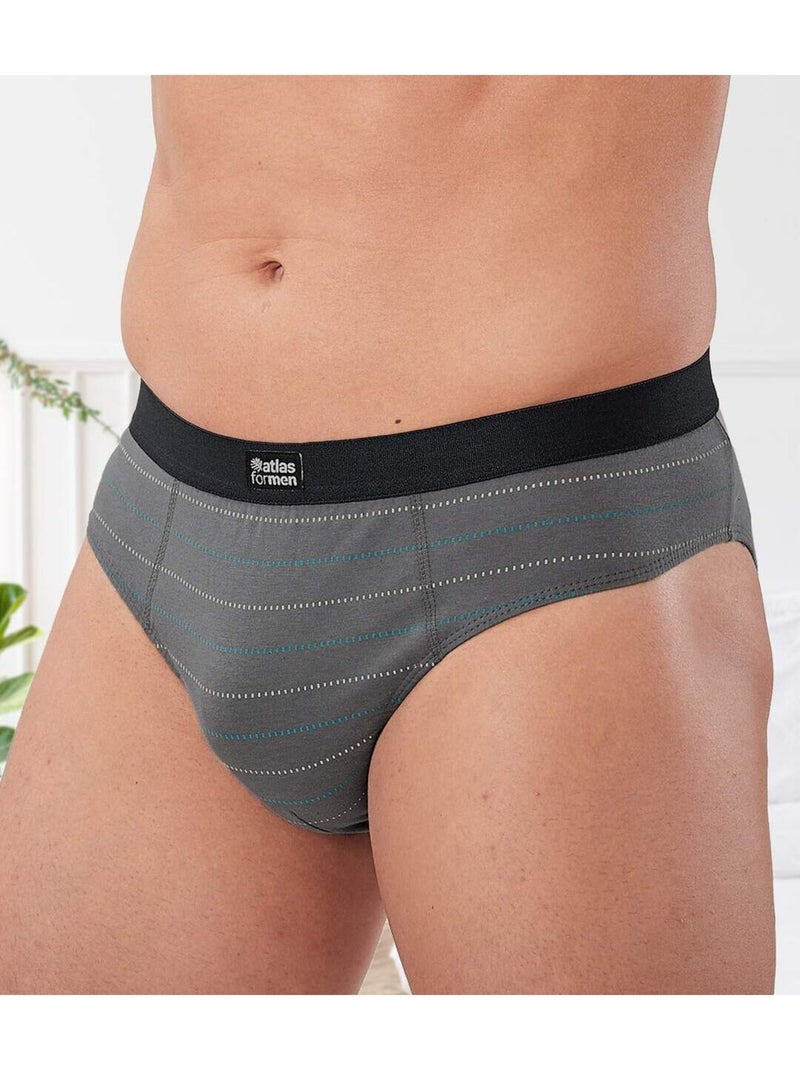 5x slips de jersey de algodón a rayas Azul Gris Negro - Kiabi