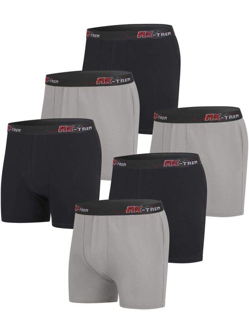 6x bóxers lisos de algodón stretch - Kiabi 6x bóxers lisos de algodón stretch - Kiabi