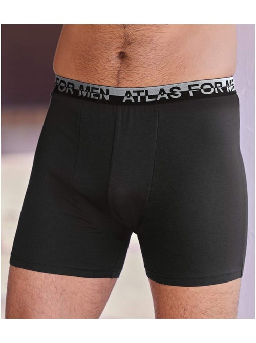 6x bóxers stretch lisos de algodón - Kiabi