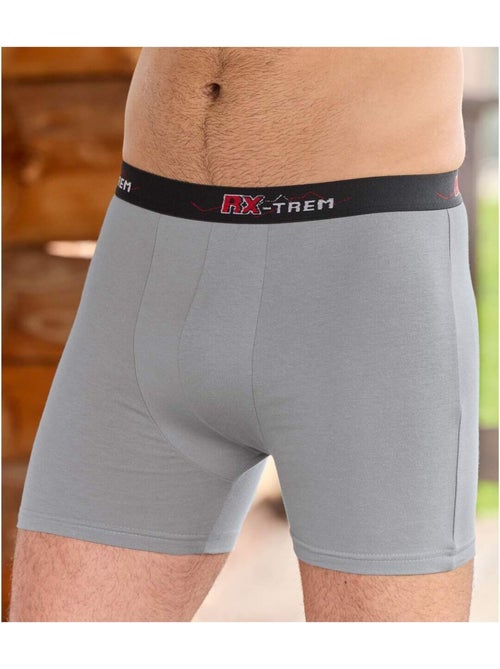 6x bóxers stretch lisos de algodón rx-trem - Kiabi