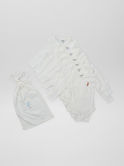 7 bodies cruzados + bolsa de almacenamiento - Kiabi