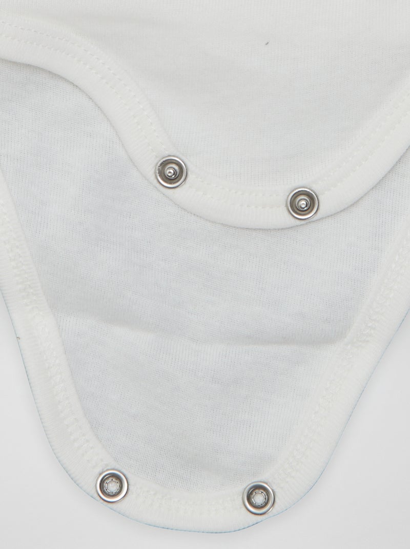 7 bodies cruzados + bolsa de almacenamiento BLANCO - Kiabi