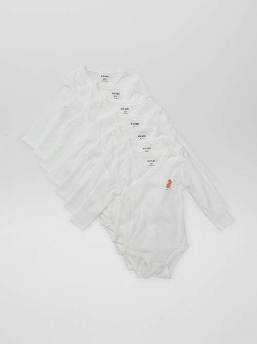 7 bodies cruzados + bolsa de almacenamiento - Kiabi