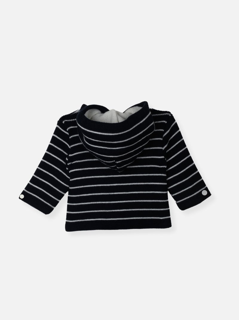 Abrigo - Pequeños Marineros Blanco Azul - Kiabi