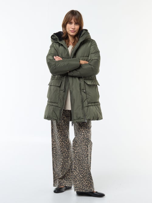 Abrigo acolchado de maternidad con detalle para portear - Kiabi