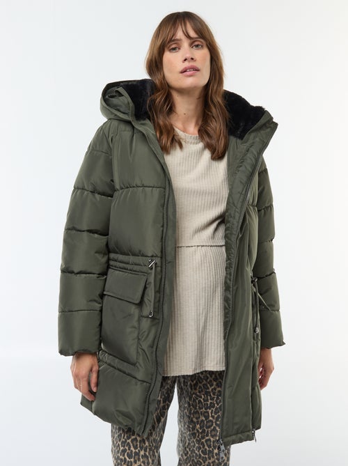 Abrigo acolchado de maternidad con detalle para portear - Kiabi