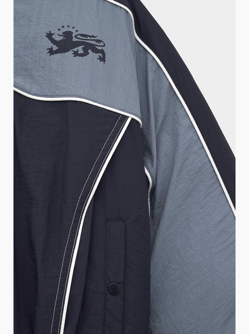 Abrigo acolchado hombre giesto Azul Gris Blanco - Kiabi