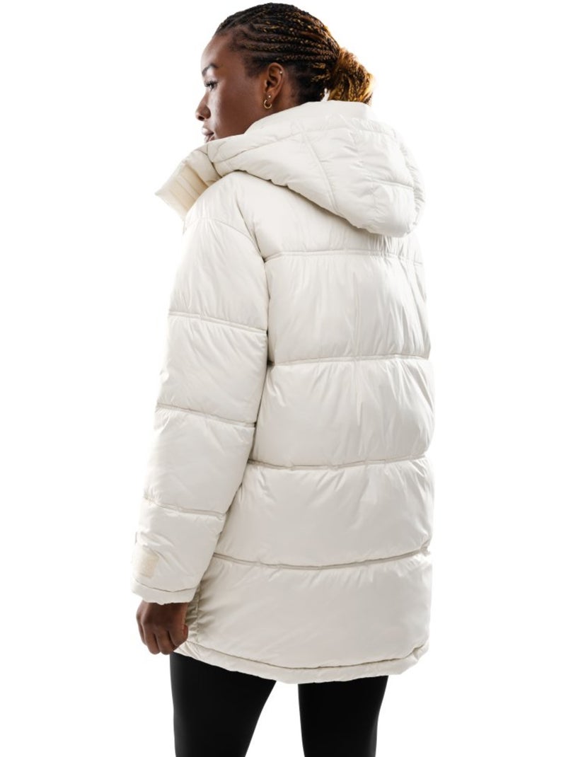 Abrigo acolchado oversize mujer lifestyle mujer international Blanco - Kiabi