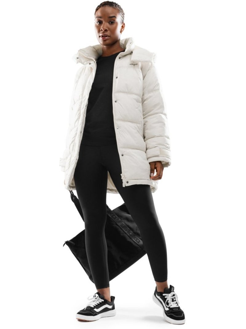 Abrigo acolchado oversize mujer lifestyle mujer international Blanco - Kiabi