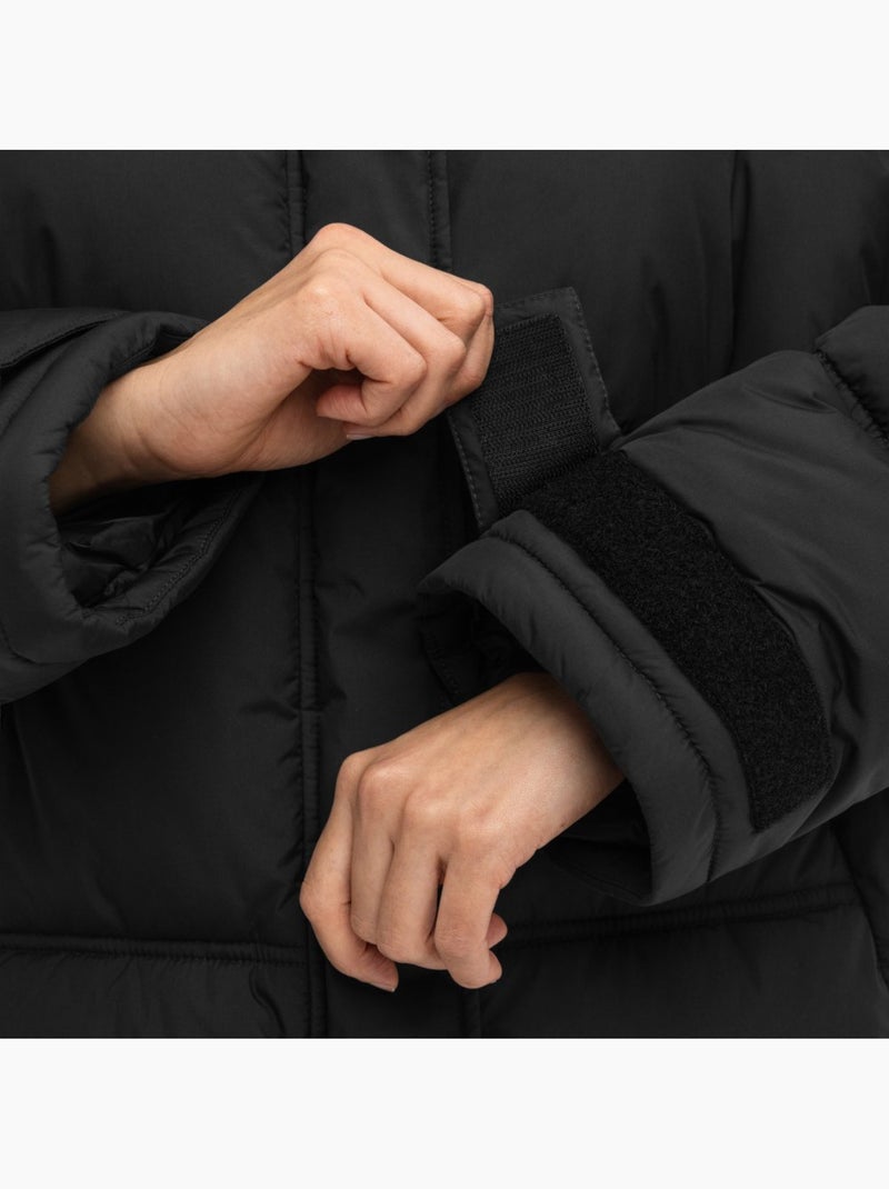 Abrigo acolchado oversize mujer lifestyle mujer naryan Negro - Kiabi