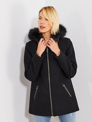 Abrigo caban efecto lana - Kiabi