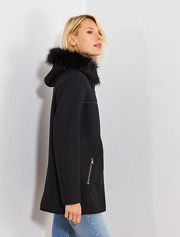 Abrigo caban efecto lana - Kiabi