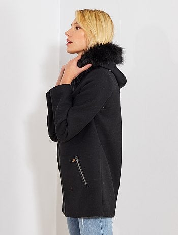 Abrigo caban efecto lana - Kiabi