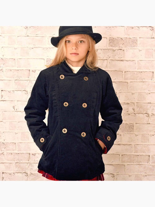 Abrigo Caban para Niña | Terciopelo Negro | Unisex | NOTTING HILL - Kiabi