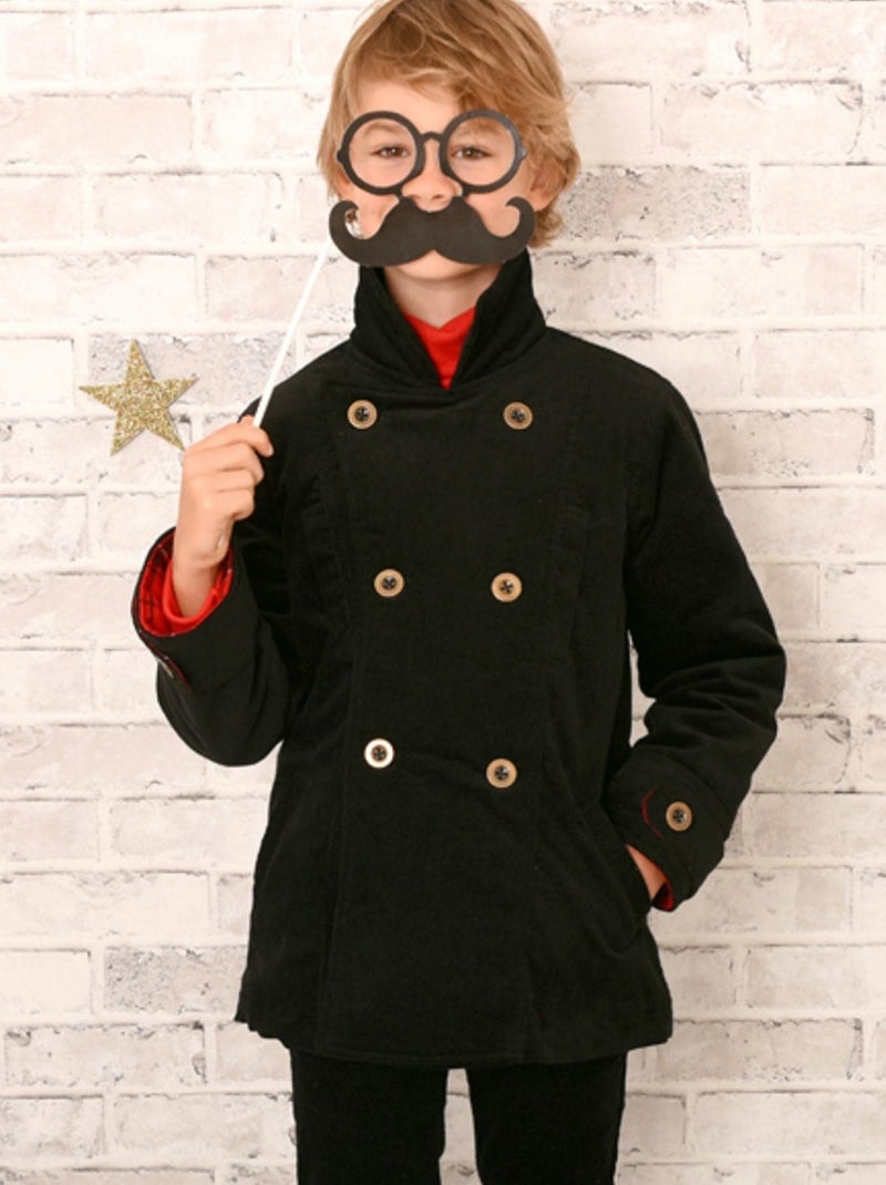 Abrigo Caban para Niña | Terciopelo Negro | Unisex | NOTTING HILL Gris rojo negro - Kiabi