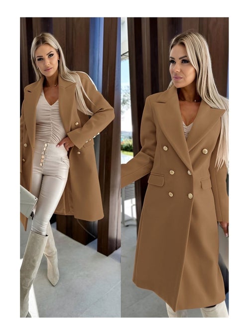 Abrigo con doble botonadura Kebello - Kiabi