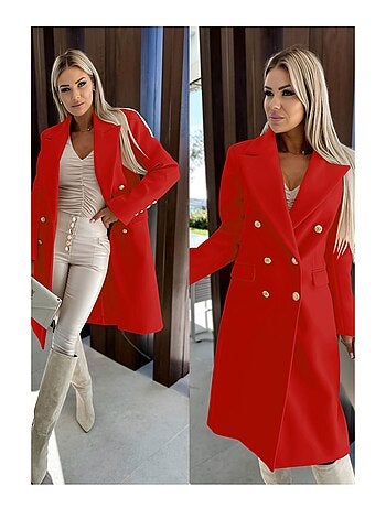 Abrigo con doble botonadura Kebello