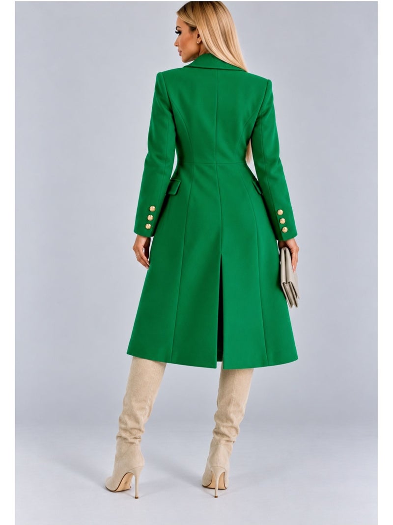 Abrigo con doble botonadura kebello Verde - Kiabi