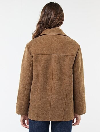 Abrigo corto tipo lanilla