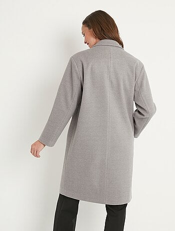 Abrigo cruzado con cuello sastre - Afibel