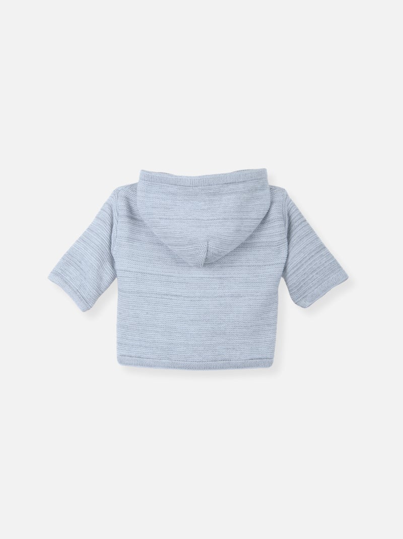 Abrigo de algodón orgánico Gris jaspeado - Kiabi