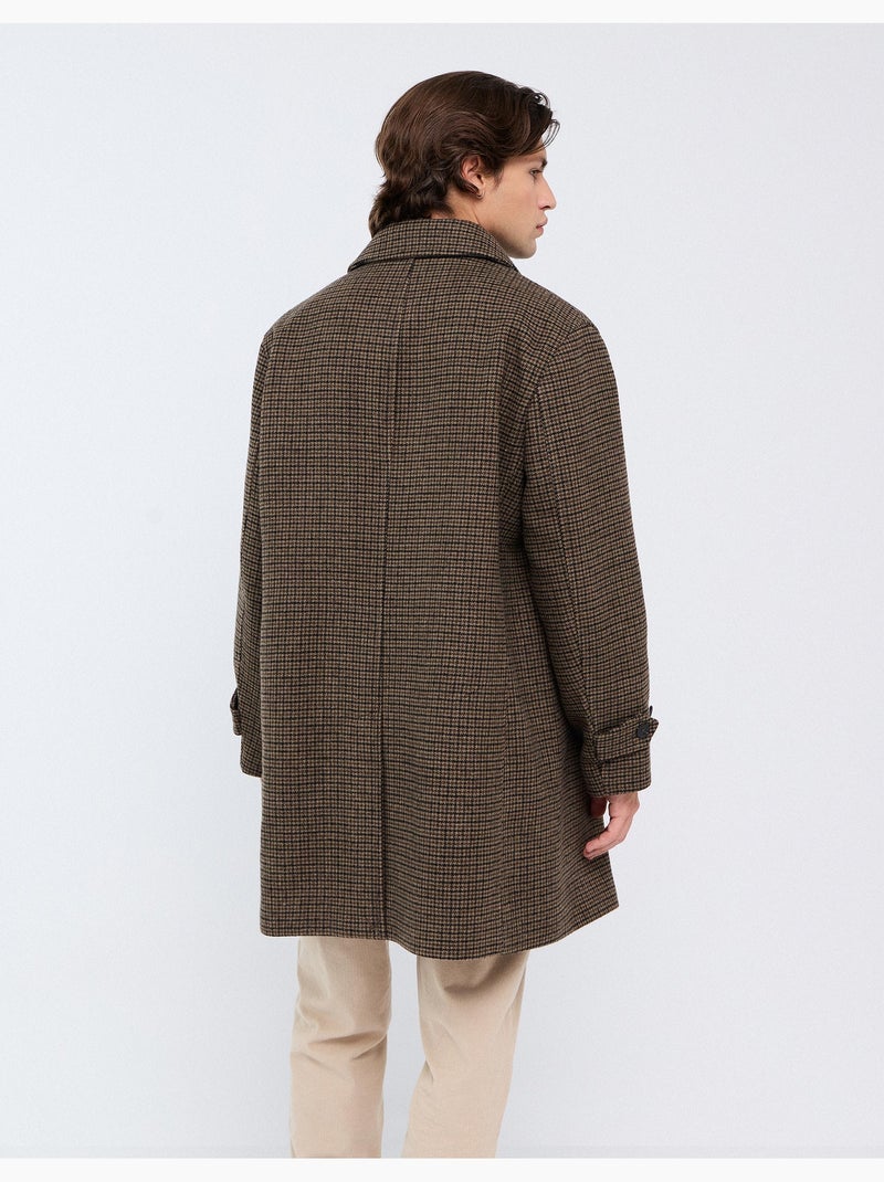 Abrigo de cuadros, mo fashion Beige - Kiabi