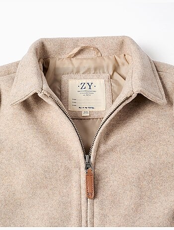 Abrigo de lana, elegante, práctico