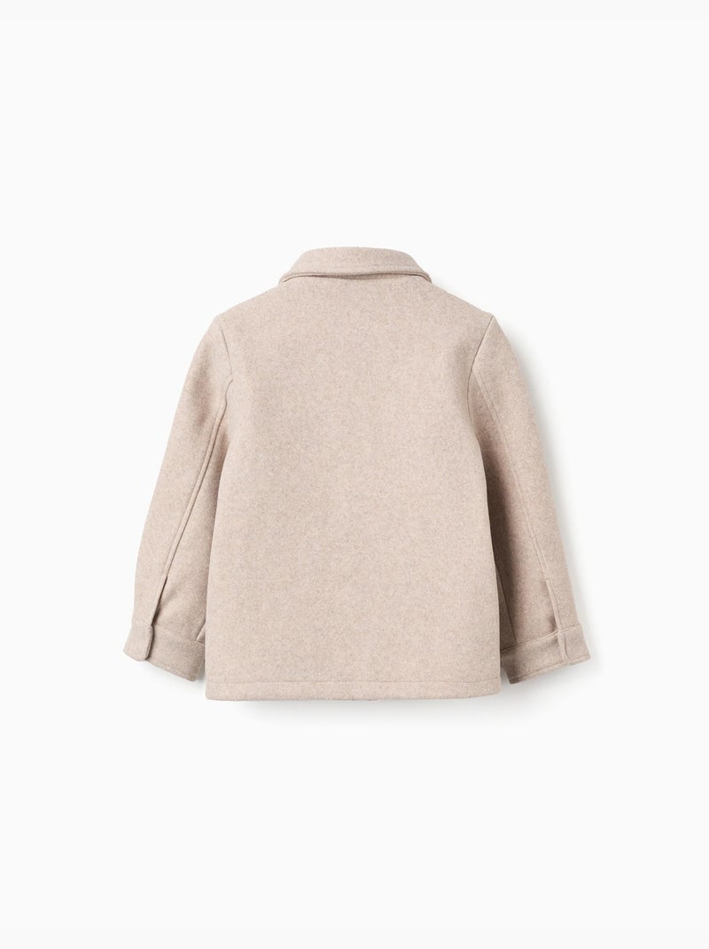 Abrigo de lana, elegante, práctico Beige claro - Kiabi