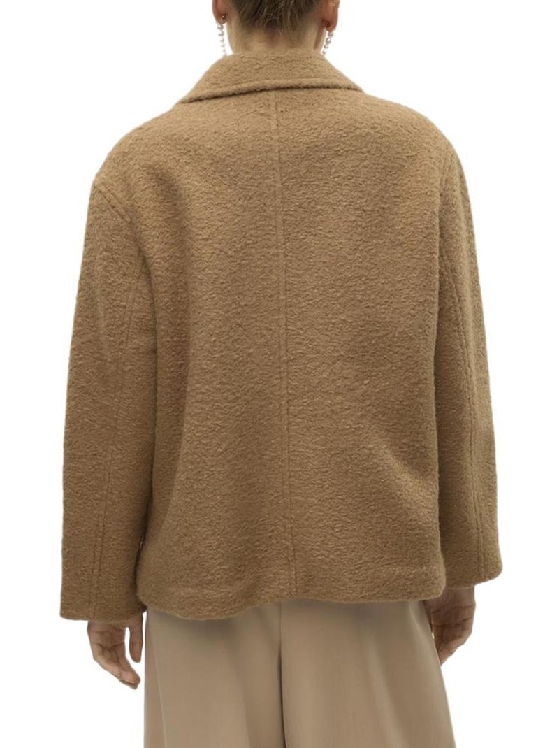 Abrigo de Mujer Vero Moda Marrón capuchino - Kiabi