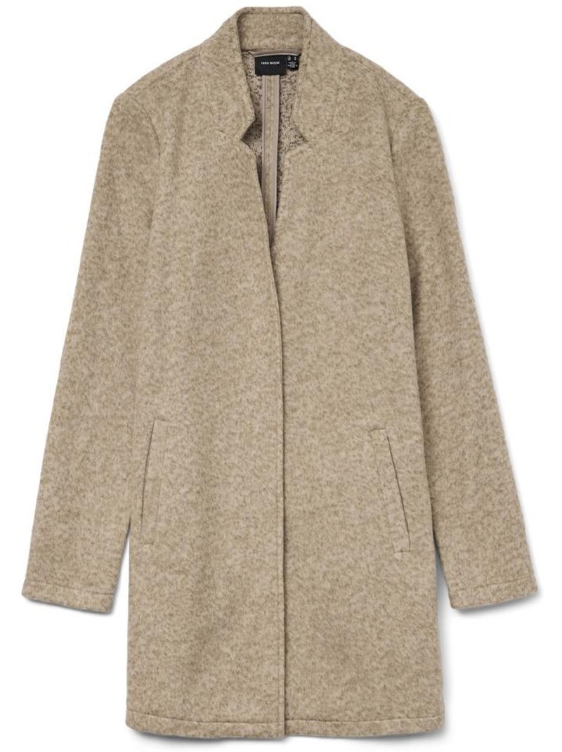 Abrigo de Mujer Vero Moda Marrón capuchino - Kiabi