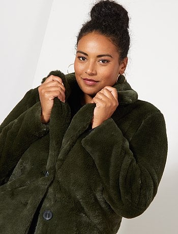 Abrigo de pelo sintético - Kiabi