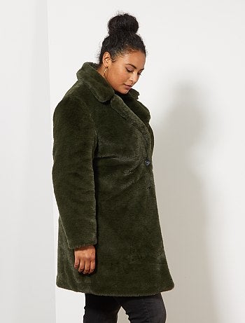 Abrigo de pelo sintético - Kiabi