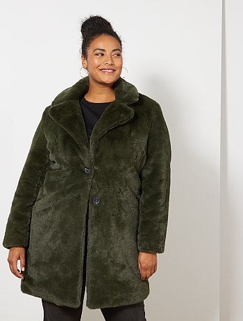 Abrigo de pelo sintético - Kiabi