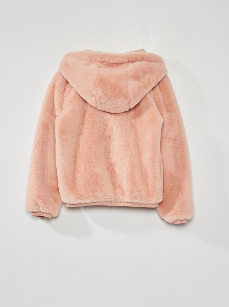 Abrigo efecto pelo ROSA - Kiabi