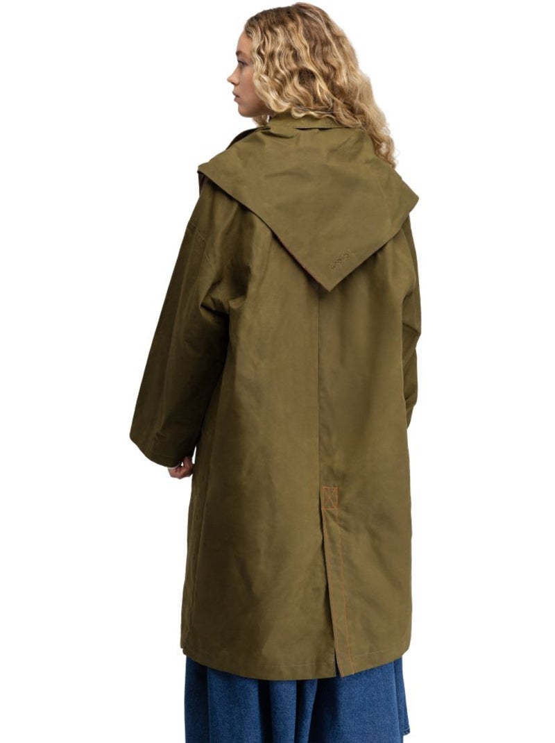 Abrigo encerado mujer mujer skye-w Gris verde - Kiabi