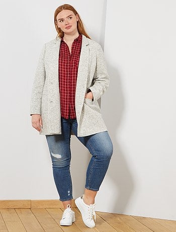 Abrigo estilo paño de lana - Kiabi