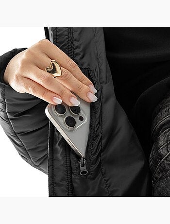 Abrigo largo acolchado mujer lifestyle mujer finland